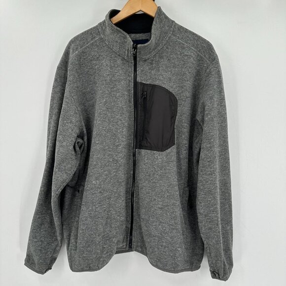 Lands End Mens Squall Orange Fleece 3 in 1 Hooded Outdoor Waterproof XL Jacket - Picture 14 of 15